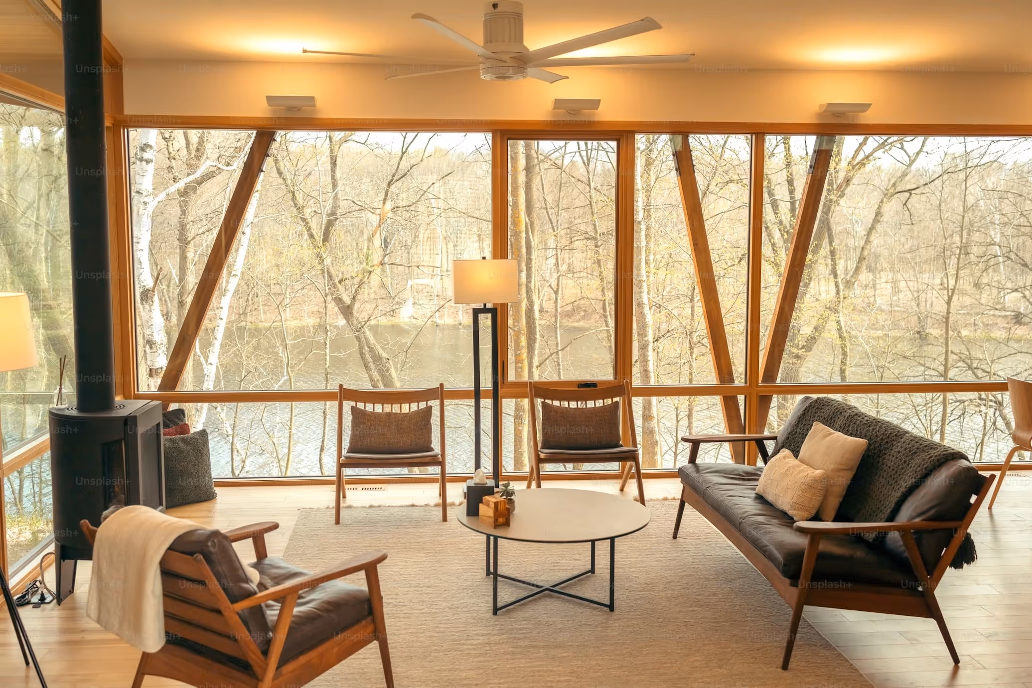 A bright commercial interior with architectural character